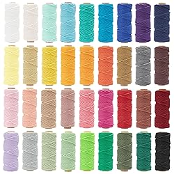 36 Colors Macrame Cord 3mm x 1188 Yards Natural