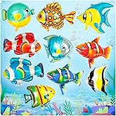 Fish Balloons Decoration, 10PCS Large Sea Animal Balloons for Kids Birthday Party