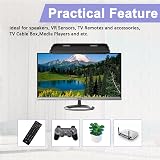 JXMTSPW TV Top Shelf Screen Adjustable Monitor Bracket 2pcs Black 300x125mm view 8