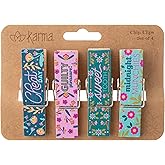 Karma Chip Clips - Bag Clips - Potato Chip Bag Clips - Colorful and Fun Bag Clips for Food and Storage - One Size - Munchies