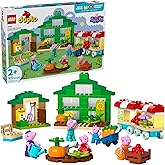 LEGO DUPLO Peppa Pig Grandpa Pig’s Garden and Greenhouse - Peppa Pig Toy for Toddlers - Preschool Learning and Sensory Toy fo
