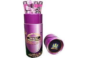 Milliana Riche Yes or No? When and How? 100 Oracles for Fortune-Telling; Positive Affirmations for Stress Relief, Inspirational Messages, Icebreaker, Fun Party Games (Pink)