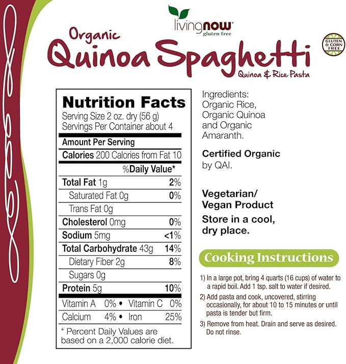 33 Quinoa Pasta Nutrition Label Labels Design Ideas 2020