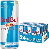 Red Bull Sugar Free Energy Drink with 80mg Caffeine plus Taurine &amp; B Vitamins, 8.4 Fl Oz, 6 Packs of 4 Cans (Pack of 24)