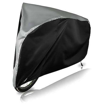 CYCLEHERO Wasserdichte Fahrradabdeckung (Verschiedene Größen/Sets) Fahrradgarage mit Gummizug, Sicherheits-Verschluss und Sch