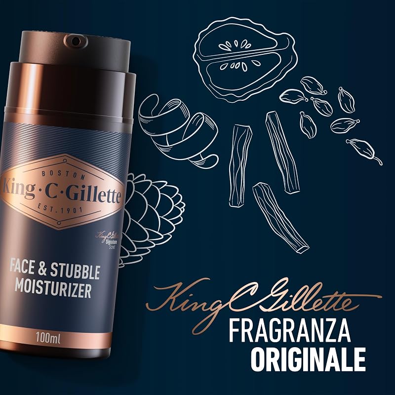 Crema Idratante Viso, per la Cura della Barba, 100ml