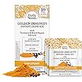 GuruNanda Golden Immunity Instant Drink Mix with Turmeric & Black Pepper - Rich in Antioxidants to Support Immune System & Digestive Health - Saffron & Almond Flavored, On-The-Go Sachets (30 Count)