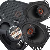 Audiobank AB462S 4 x 6 Inch 2-Way Car Audio Coaxial Speakers, 450W Max Power, Full-Range Stereo Replacement Pair, 2 Speakers