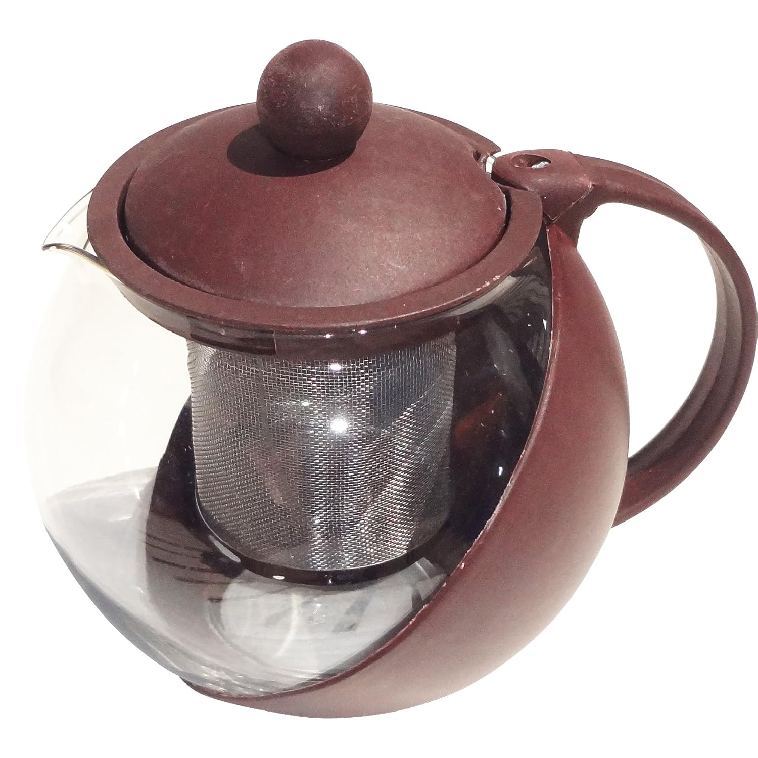 Best Brown Glass Teapot 21/2Cup 25 oz. with Tea Infuser