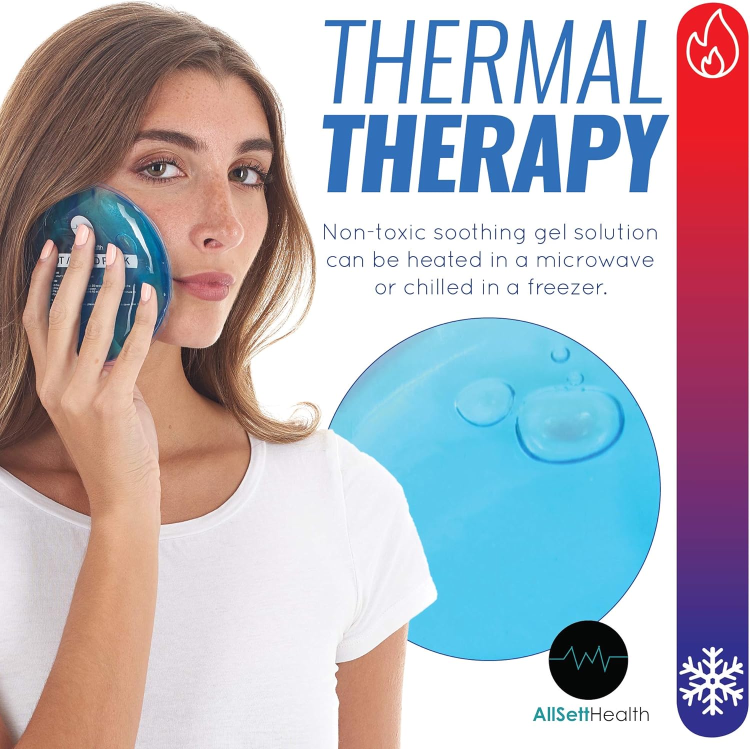 Reusable Hot and Cold Gel Ice Packs for Injuries | Cold Compress, Ice Pack, Gel Ice Packs, Cold Pack, Gel ice Pack, Cold Packs for Injuries | 7 Pack: Health & Personal Care