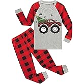 Little bety Cotton Pjs Boys Christmas Pajamas Toddler Boys Holiday Long Sleeve Pjs Sets 18Months-18years