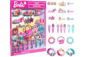 Barbie Hair Accessories Set for Girls, Hair Clips, Bows, Scrunchies, Hair Ties Set, Great for Birthday and Holiday Gifts, Par