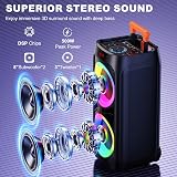 JYX Karaoke Machine with 2 Wireless Microphones 500W Bluetooth PA System view 2