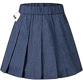 DRESS NICES Women Pleated Skirt A-Line Short Mini Basic Skirt School Uniform Cheerleader Skirts Skater Skirt