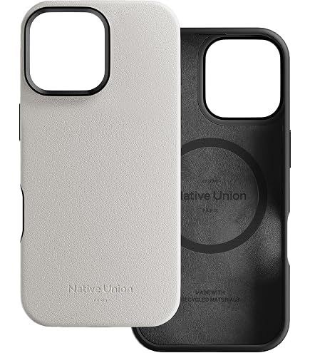 Native Union (Re) Classic Case 3.0 Per IPhone 16 Pro Max – Custodia Eco-Friendly In Materiale Riciclato, Compatibile MagSafe, Anticaduta 1,8m, Kraft
