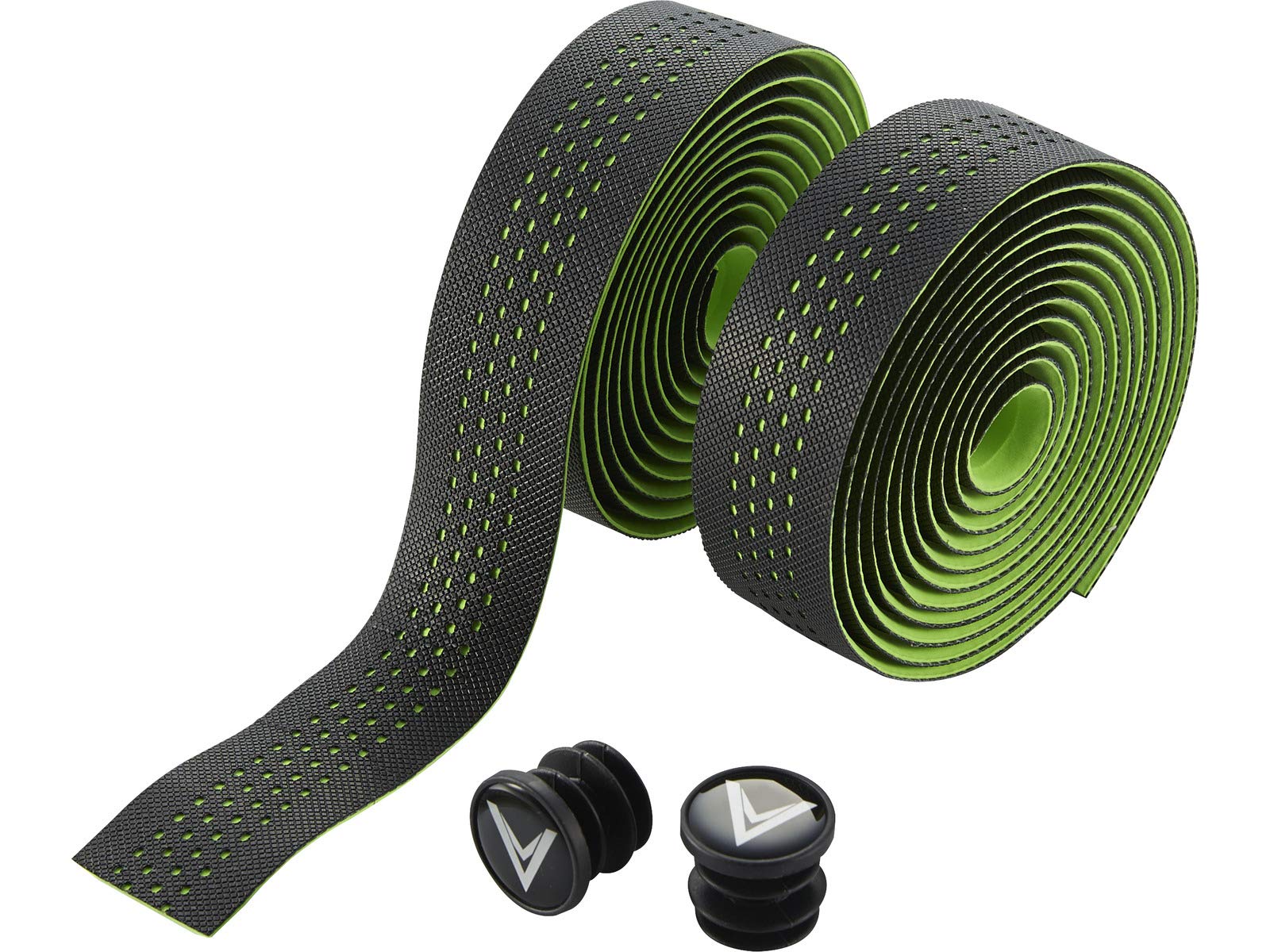 Voxom Handlebar Tape Silicone GB8 Neon Reflective Grips – Black, 185 x 3 cm