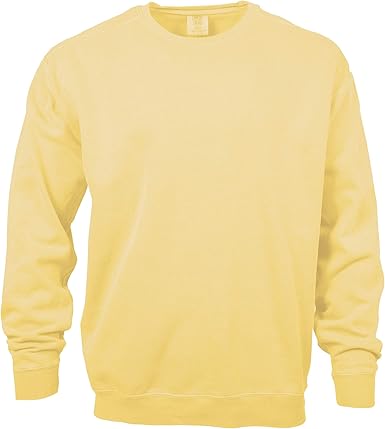 yellow comfort colors sweatshirt