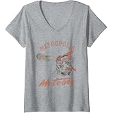 Womens Superman Metropolis Meteors V-Neck T-Shirt