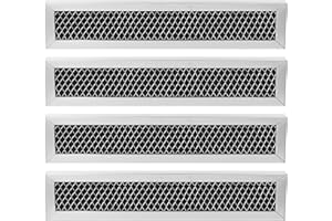 LUBIYACK 4Pcs Microwave Charcoal Filter Replacement for GE JX81D WB02X10943, Microwave Filter Replacement 11" x 2.5" Air Carbon Filter