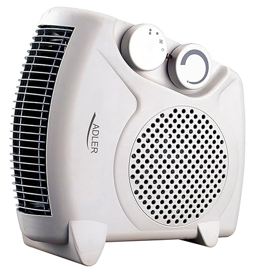 title=Termoventilatore elettrico Adler AD77, riscaldamento integrativo, 2 livelli di