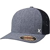 Hurley Men's Caps - Mini Icon Mesh Panel Baseball Cap - Fitted Hats for Men