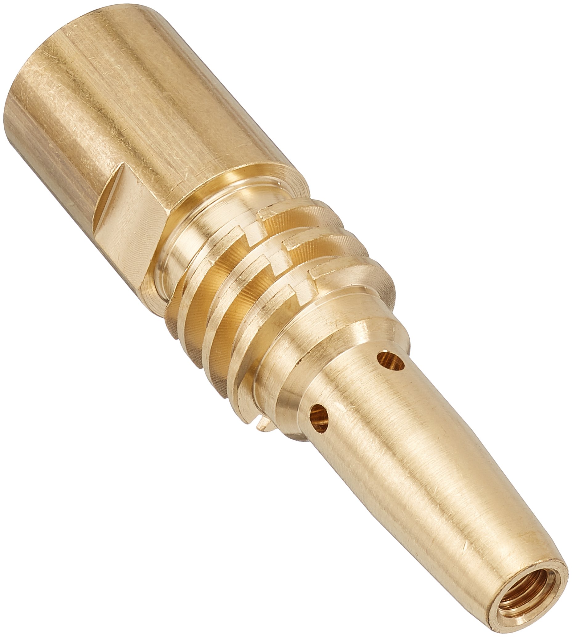 Abicor Binzel 142.0159.5 Brass Contact Tip Holder for Welding Torch, M6 x M14 x 1 Thread Size, 70 mm Length (Pack of 5)