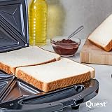 Quest 4 Slice Toastie Maker 1100W Non-Stick Cool Touch Handle Locking Clip view 9