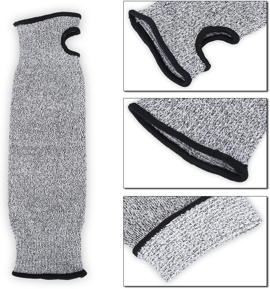 FILFEEL Protective Arm Sleeve 1 PCS Anti-Cut Armband Protection Arm Guard Brace Burn Resistant Sleeves with Thumb Slot