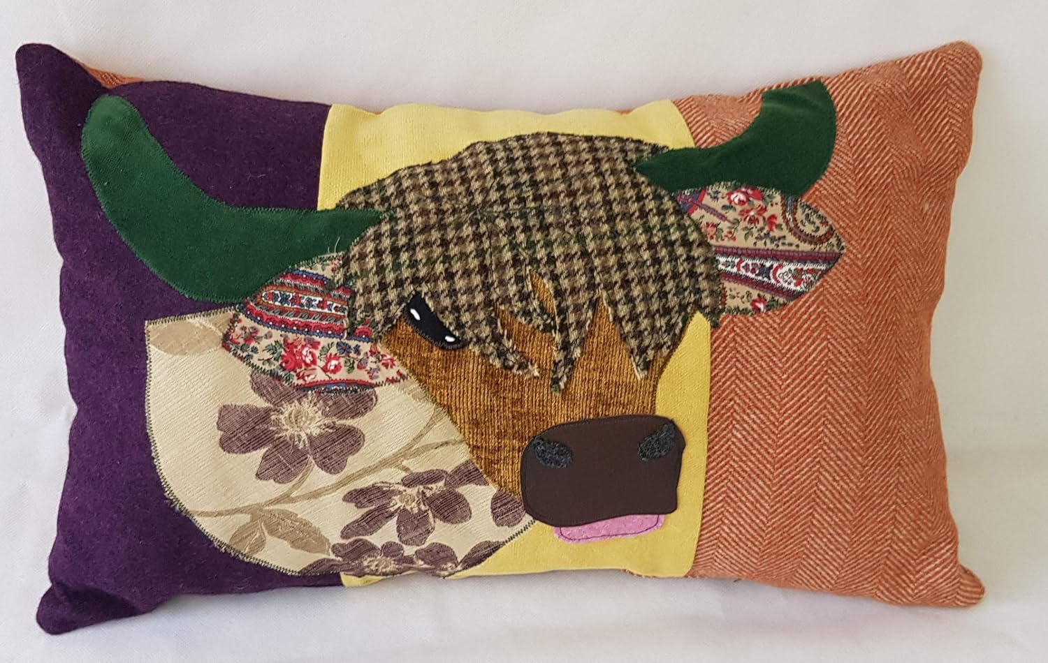 Highland Cow Cushion Amazon Co Uk Handmade