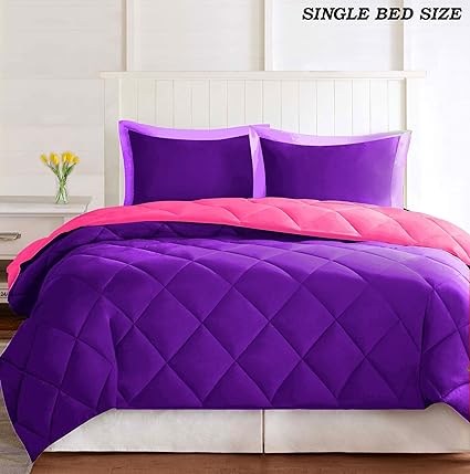 Buy Omoroze Reversible Single Bed Quilt Comforter Blanket Purple