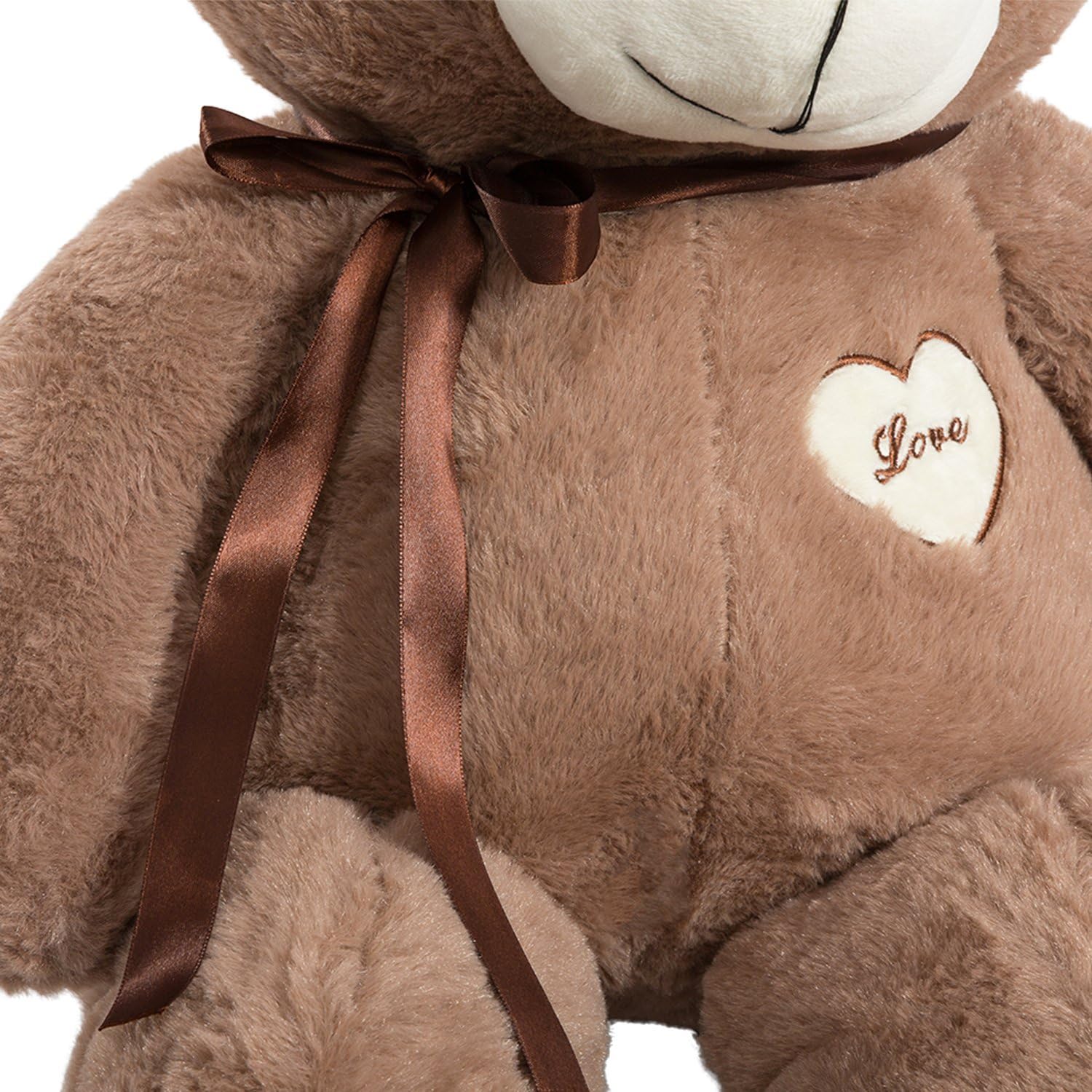 iBonny Teddy Bear Stuffed Animals Super Soft and Sweet Love Plush Bear Toy 32" Chocolate: Toys & Games