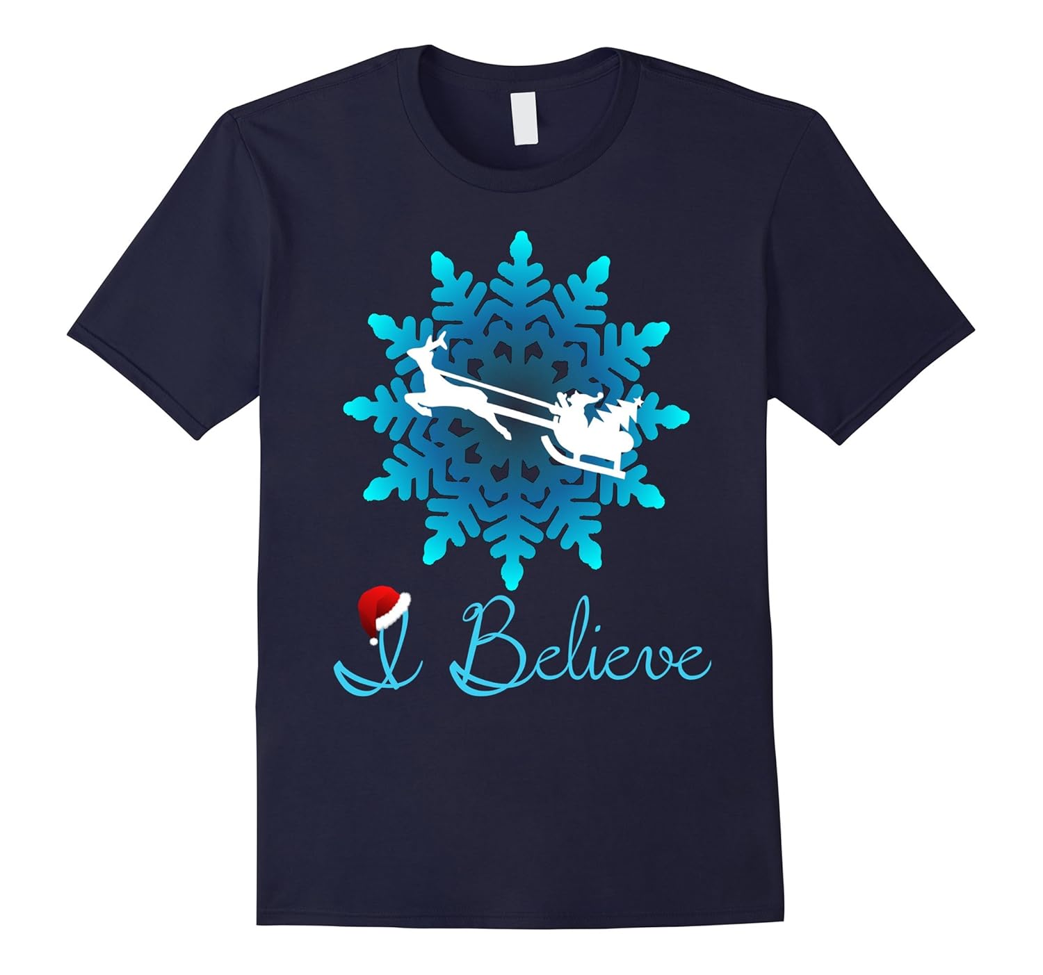 Best Christmas Shirt I Believe Christmas Shirt Snowflake Tee-ANZ