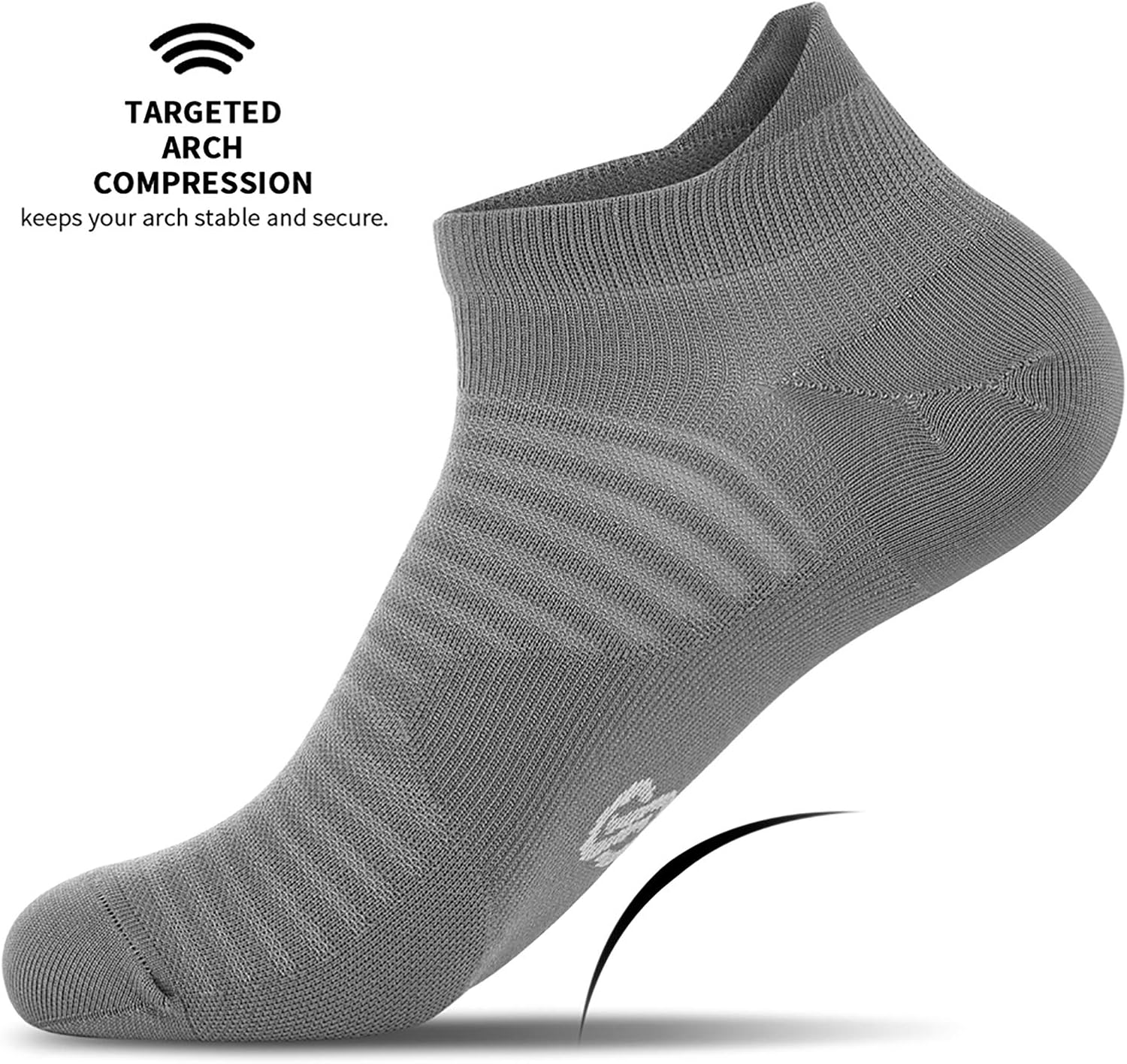 Compression Running Ankle Socks Low Cut(6 Pairs) for Men & Women: Clothing
