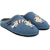 HAFLINGER AR Cat motif Wool Slipper Mule