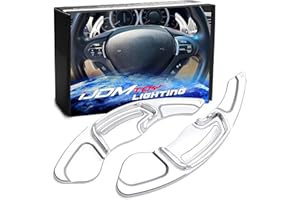 iJDMTOY Sports Silver A-Spec Style Aluminum Larger Paddle Shifter Extension Compatible with Acura 2013-17 MDX, 2013-22 ILX, 2013-16 RDX, 2015-20 TLX, 2009-14 TSX