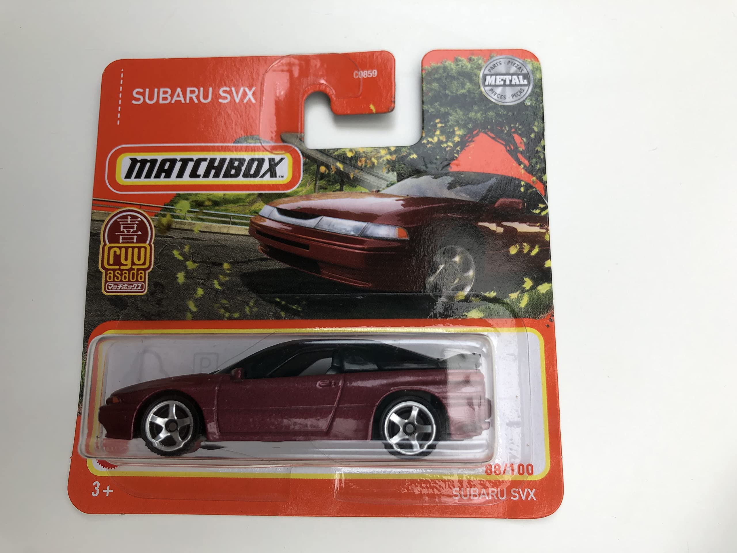 Matchbox 2021 88/100 Subaru SVX Red (Short Card) Ryu Asada
