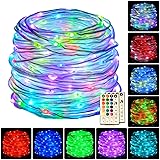 HAHOME 132Ft Outdoor Rope Lights,Color Changing