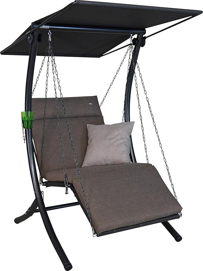 Angerer Swing Smart Hollywoodschaukel Taupe 1-Sitzer