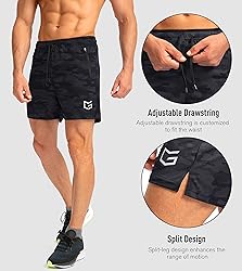 G Gradual Men's Running Shorts with Zipper Pockets