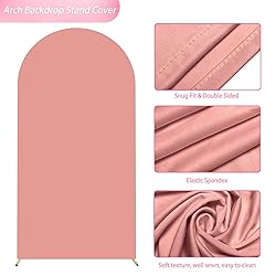 Wokceer 6.6FT Wedding Arch Cover Spandex Fitted