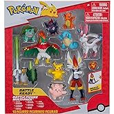 Pokemon Battle Figure 10 Pack - One 4.5-Inch Cinderace Figure Plus Three 3-Inch and Six 2-Inch Battle Figures Including Pikachu (Amazon Exclusive)