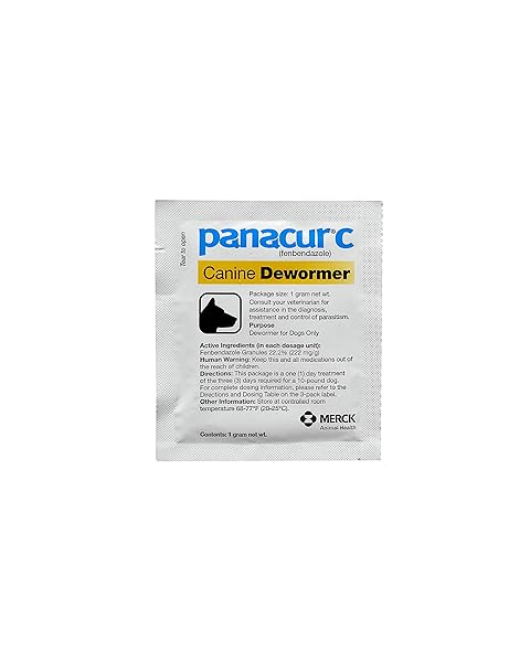 PANACUR C CANINE DEWORMER (FENBENDAZOLE), 1 GRAM, YELLOW, 3 COUNT (PACK OF 1)