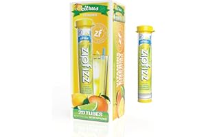 Zipfizz Energy Drink Mix, Electrolyte Hydration Powder with B12 and Multi Vitamin, Citrus (20 Count)