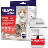 FELIWAY MultiCat Cat Calming Pheromone Diffuser Kit | Helps Reduce Fighting, Tension and Aggression Between Cats due to Stress for Multi‑Cat Homes, 30 Day Supply