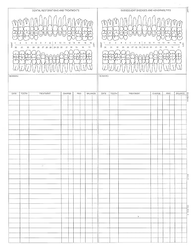 Dental Chart Notes Examples Dental Treatment Chart Template