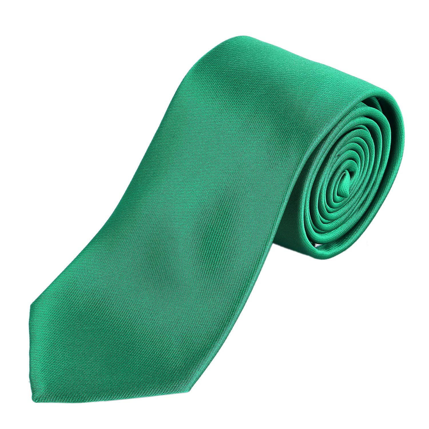DonDon tie for men 7 cm classical handmade business tie green for the office or for festive events