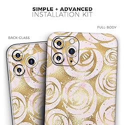 Design Skinz Karamfila Watercolor & Gold V1
