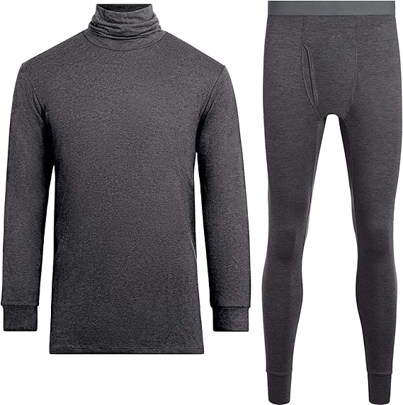 Amazon Co Jp Fun Amazon限定ブランド Warmactive メンズ タートルネック セットアップ C Gray L 帝人フロンティア企画 服 ファッション小物