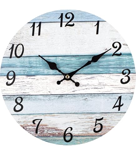 Horloge Murale Rotin Naturel Silencieuse – Design Rond Minimaliste, Pile AA, Déco Salon Chambre - 7