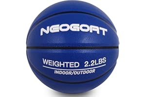 NEOGOAT 3LBS/2.2LBS 29.5"/28.5" Weighted Heavy Basketball Training Equipment for in& Outdoor Improving Handling Dribbling, Passing&Rebounding Skills Weighted Training Basketball(Deflated,Size 7/6)
